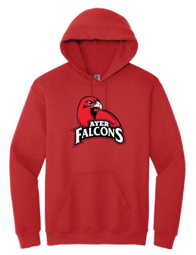 18500 ADULT Gildan Hoodie, Falcons, Red